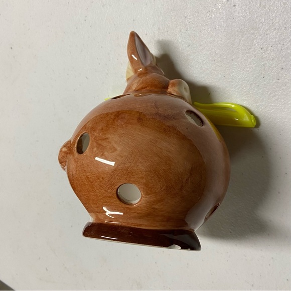 Cartoon Vtg Brown Horse Tea Light Holder Ceramic Folk art Equestrian Home Candle - Picture 7 of 14